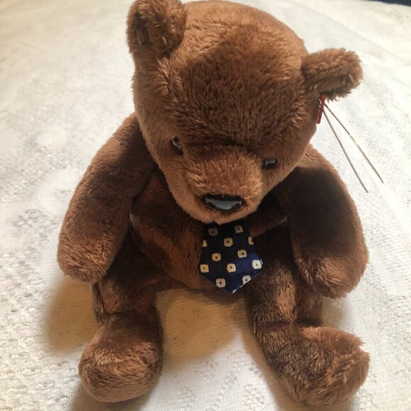 Ty Beanie Baby - HERO the Father's Day Bear 7" with Rare Tag Vintage EUC - Picture 2 of 6